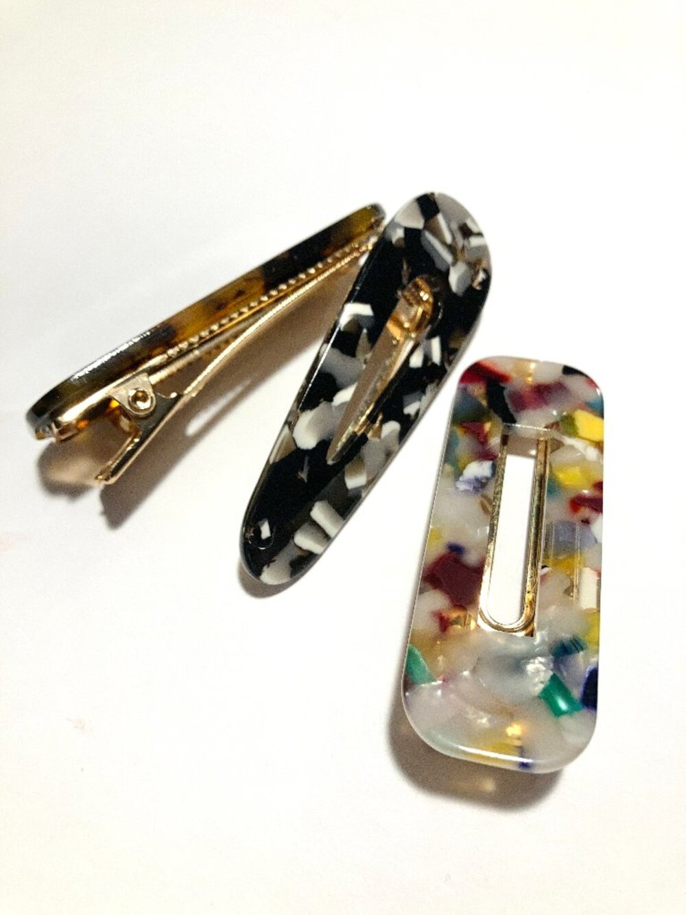 Assortment of 5 Tortoise-Shell Hair Clips, NEW - Picture 4 of 4